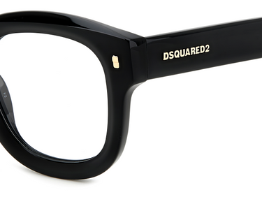 Men Premium Dsquared2 Eyeglasses: D2 0091 - Black - SpecSMART Eye Clinic (Zoom View)